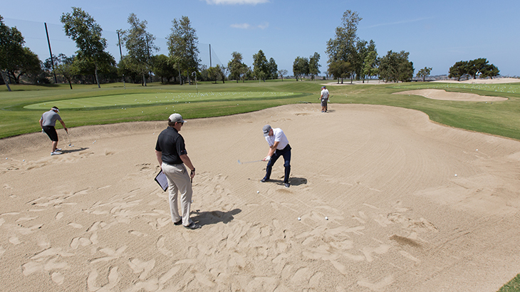 Part of the day included finding the right wedge...
