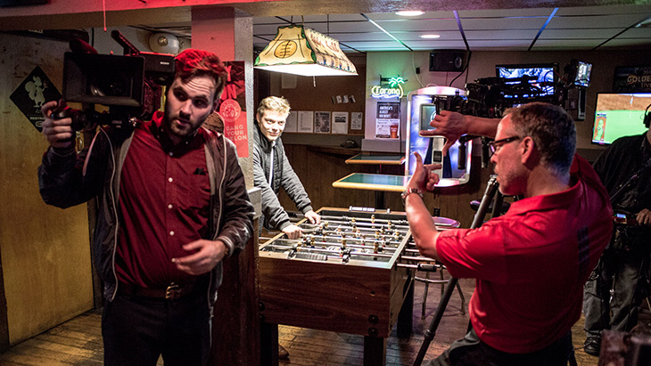 Getting just the right angle…