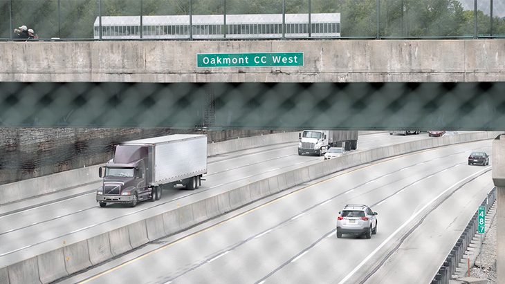 You’d never know this looking out over the course...